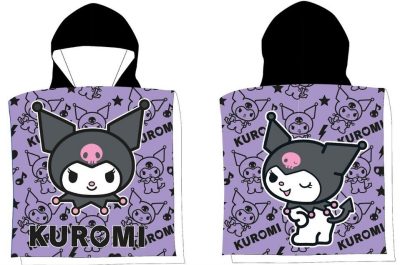 Hello Kitty Kuromi Chaos strand törölköző poncsó 50x100 cm (Fast Dry)