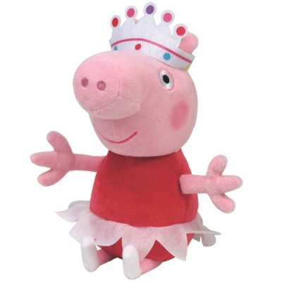 Beanie Babies plüss figura PEPPA MALAC, 15 cm - Peppa, a balerina
