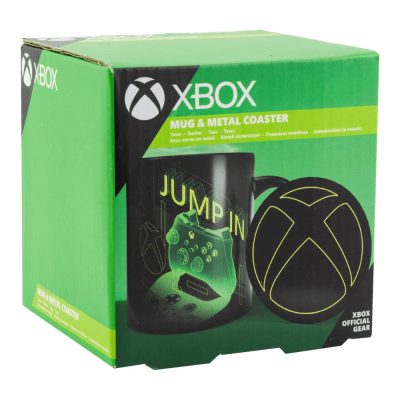 Xbox bögre és fém poháralátét szett