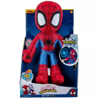 Póki és csodálatos barátai: Spidey világító plüssfigura - 23 cm