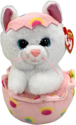 BOOS plüss figura GIGGLES, 15 cm - macska tojásban