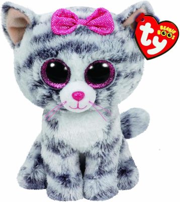 BOOS plüss figura KIKI, 15 cm - szürke macska 