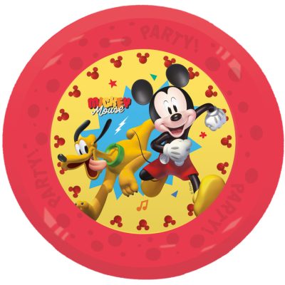 Disney Mickey Jump Into Fun micro prémium műanyag lapostányér 4 db-os szett 21 cm