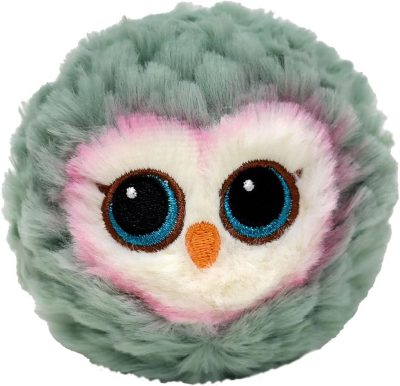 Ty Beanie Bouncers pattogó plüss figura FEATHERS - szürke bagoly