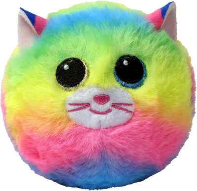 Ty Beanie Bouncers pattogó plüss figura GEMMA - színes macska