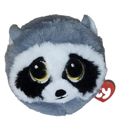 Ty Beanie Bouncers pattogó plüss figura BANDITO - szürke mosómedve