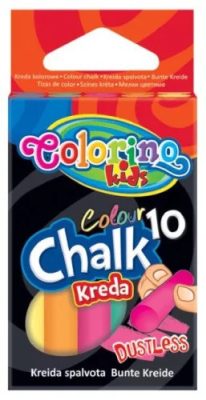 Colorino Kids 10 db-os hengeres színes kréta pormentes kivitelben