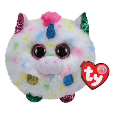 Ty Beanie Balls plüss figura HARMONIE - pöttyös unikornis