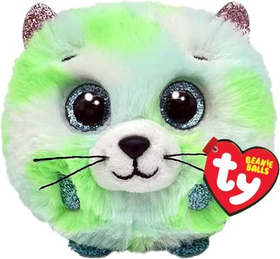 Ty Beanie Balls plüss figura EVIE - zöld macska