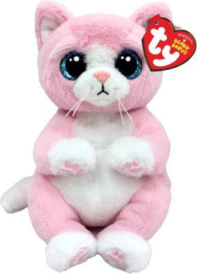 Ty Beanie Bellies plüss figura LILLIBELLE, 15 cm - rózsaszín macska