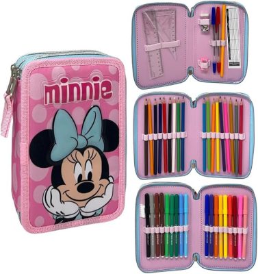 Disney Minnie Pink Dots tolltartó töltött 3 emeletes Giotto
