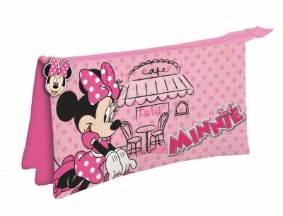Disney Minnie Paris 3 rekeszes tolltartó 22 cm