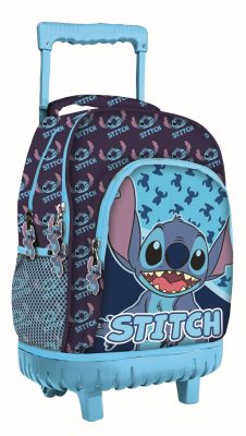 Disney Lilo és Stitch, A csillagkutya Abstract prémium gurulós iskolatáska, táska 44 cm