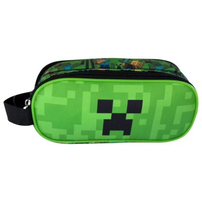 Minecraft Face 2 rekeszes tolltartó 23 cm
