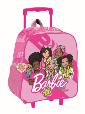 Barbie Dream Squad gurulós ovis 3D hátizsák, táska 32 cm