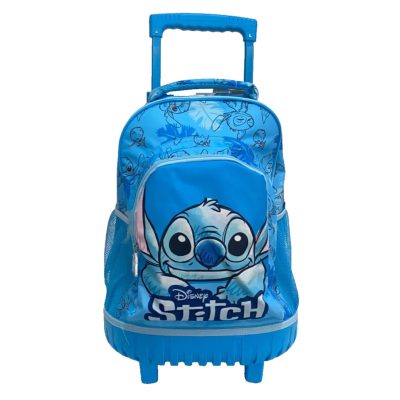 Disney Lilo és Stitch, A csillagkutya Smile prémium gurulós iskolatáska, táska 44 cm