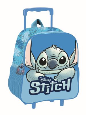 Disney Lilo és Stitch, A csillagkutya Smile gurulós ovis 3D hátizsák, táska 32 cm