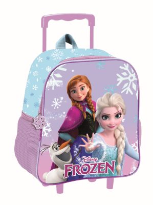 Disney Jégvarázs Winter Magic gurulós ovis 3D hátizsák, táska 32 cm