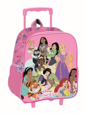 Disney Hercegnők Blossom gurulós ovis 3D hátizsák, táska 32 cm