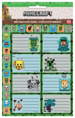 Minecraft Creepers Need Hugs füzetcímke matricával 16 db-os