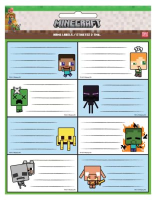 Minecraft Creepers Need Hugs füzetcímke 16 db-os