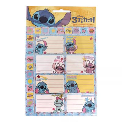 Disney Lilo és Stitch, A csillagkutya Universe füzetcímke matricával 16 db-os