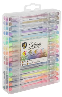 Színes Moxy zselés toll szett 30 db-os dobozban