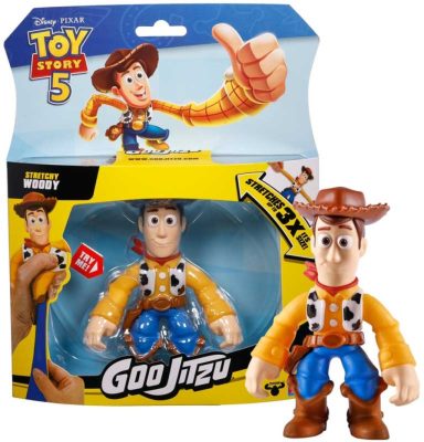 Toy Story 5 Goo Jit Zu Woody nyújtható figura
