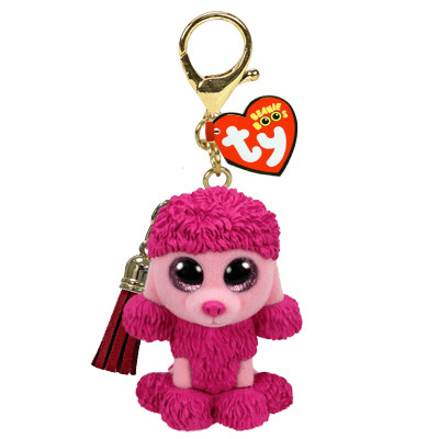 Ty Mini Boos Clip PATSY műanyag figura rózsaszín pudli