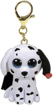 Ty Mini Boos Clip FETCH, műanyag figura, fehér kutya