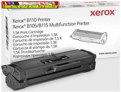 XEROX Eredeti Toner Phaser B105,B110,B115 1500 /oldal fekete 006R04962