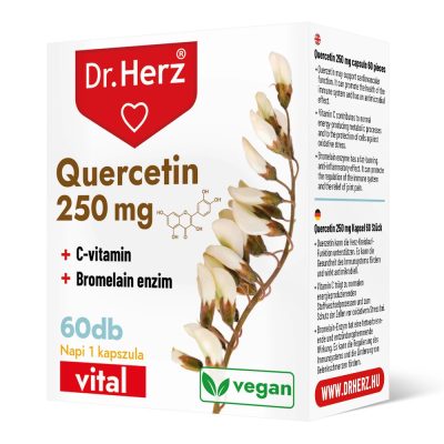 Dr. Herz Quercetin 250 mg + C-vitamin + Bromelain enzim 60db kapszula
