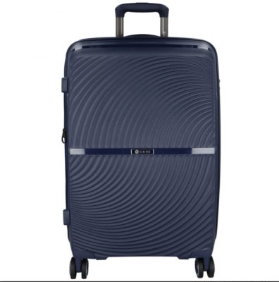 Orient kék L feladható 20-23kg bőrönd