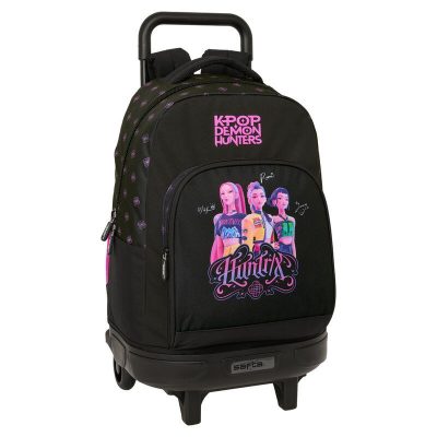 K-pop Démonvadászok Negra prémium gurulós iskolatáska, táska 45 cm