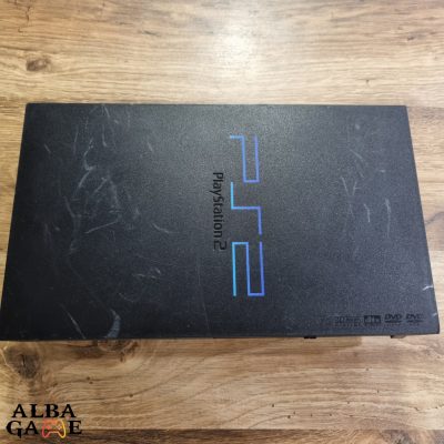 PS2 FAT ALAP GÉPCSOMAG (FEKETE) UTÁNGYÁRTOTT KONTROLERREL - HASZNÁLT