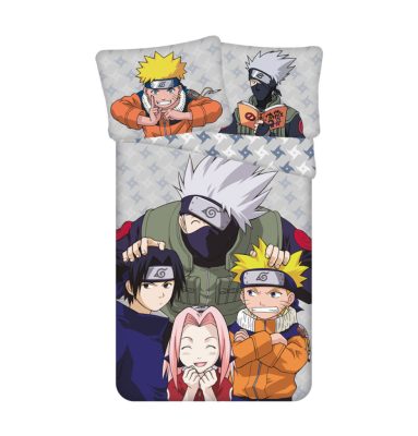 Naruto Grey ágyneműhuzat 140×200cm, 70×90 cm