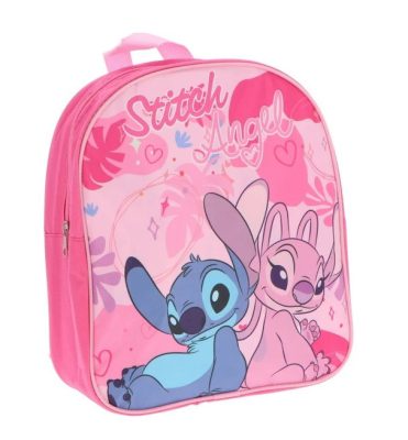 Disney Lilo és Stitch, A csillagkutya Angel Pink hátizsák, táska 30 cm