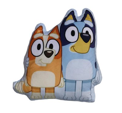 Bluey Pals Hug formapárna, díszpárna 34x28 cm
