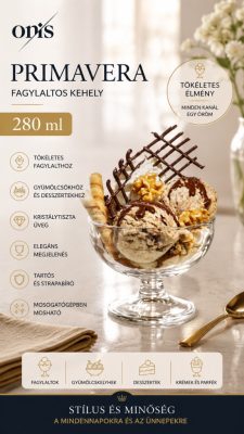 Onis Primavera fagylaltos kehely 280 ml – üveg, 6 db-os csomag
