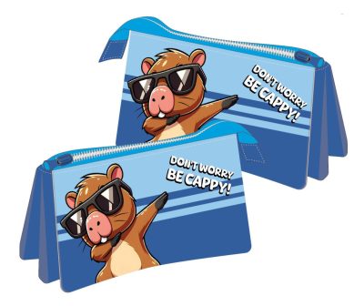 Kapibara Be Cappy 3 rekeszes tolltartó 22 cm