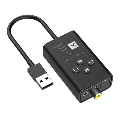 Bluetooth transmitter audió adó dual aptX usb optika 3,5yack coax csatlakozás 