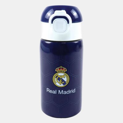 Real Madrid Blue alumínium szívószálas kulacs 500 ml