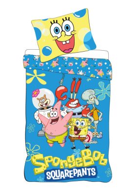 SpongyaBob Sea Squad ágyneműhuzat 140×200cm, 70×90 cm