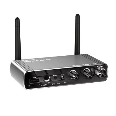 HiGi® LY18 Hi-Fi Bluetooth V5.4 Jeladó és Vevő (DAC Audio Konverter) Fém ház, távirányító, 30m hatósugár, 6 in 1