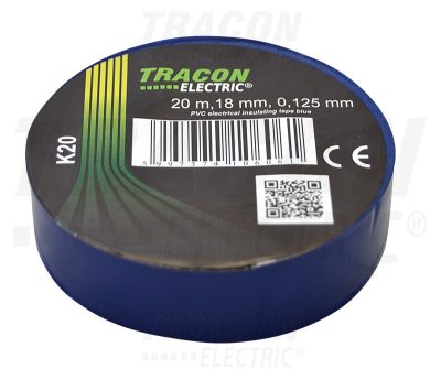 PVC Szigetelőszalag 20m*18mm KÉK (10/zsugor, 250/karton)