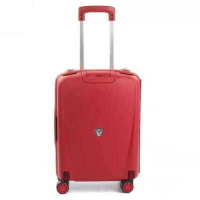 Roncato Light S piros 55x40x20 csatos bőrönd, kabinbőrönd