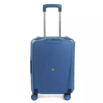 Roncato Light világoskék 55x40x20 S csatos bőrönd, kabinbőrönd