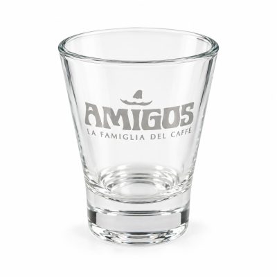 AMIGOS Bicchierino üveg kávéspohár és kísérő pohár 50ml