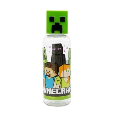 Minecraft kulacs műanyag - Creeper fejjel 