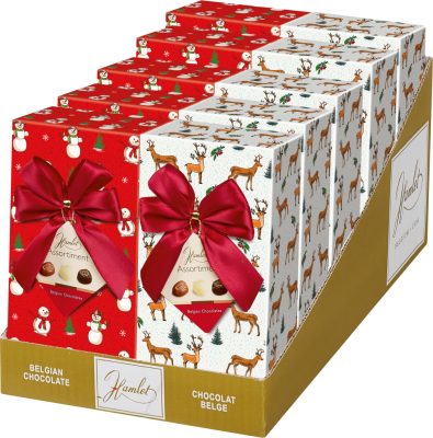 Hamlet Karácsonyi Praliné Válogatás Hóemberes/Rénszarvasos 250g